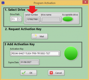 Program Activation - Get serial number